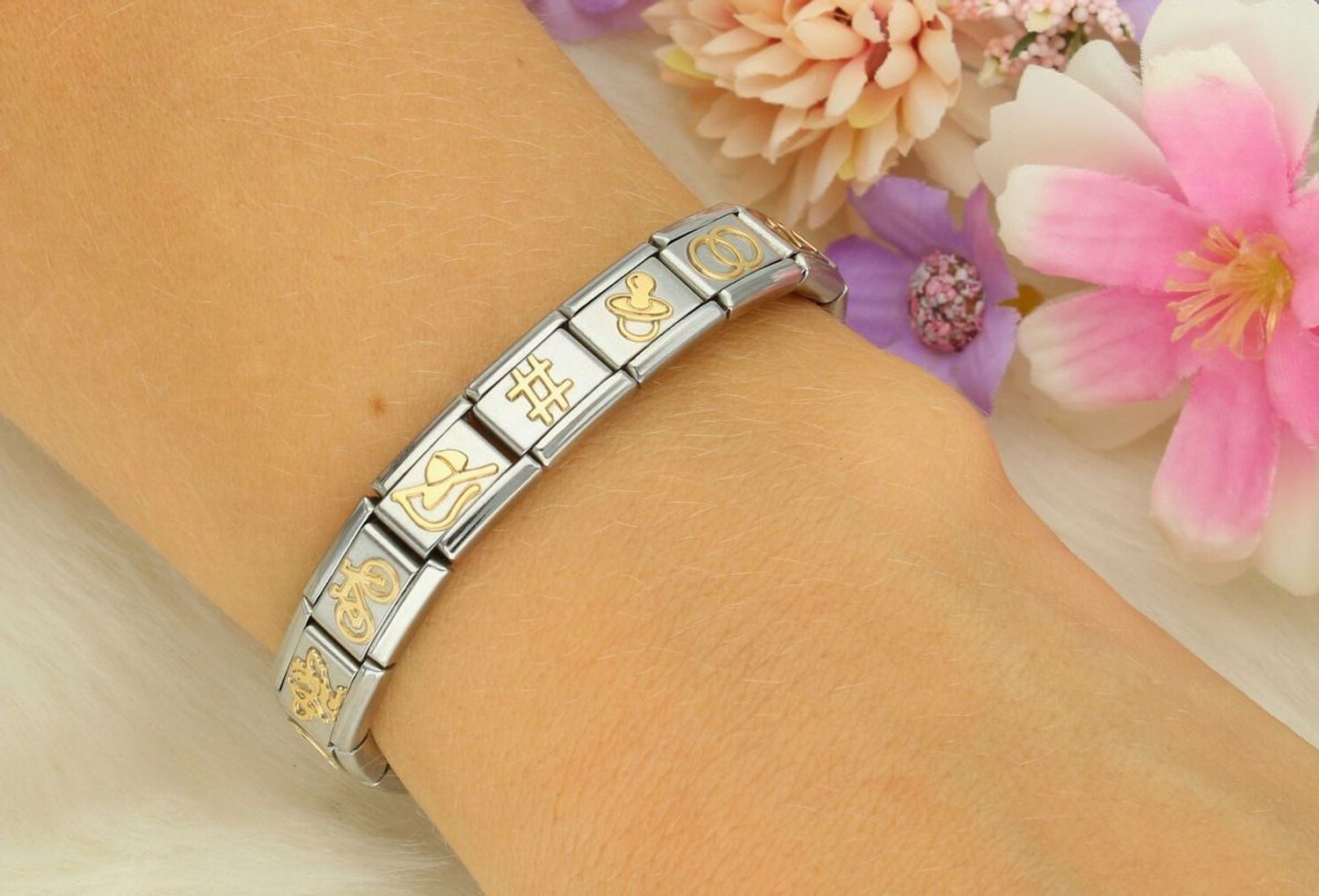 Nomination - Link 18K zawieszka złoto 'Obrączki' 030109 21 biżuteria nomination nomination zawieszki nomination baza.jpg